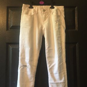 Light pink skinny jeans